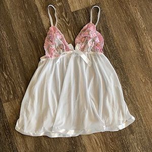 Sheer White Babydoll